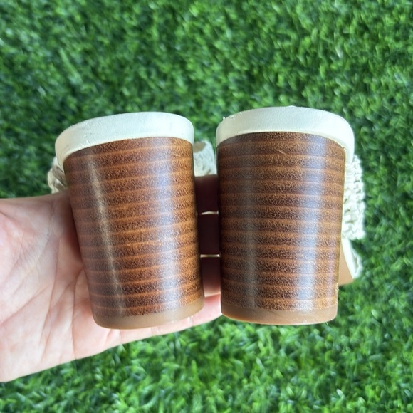 KENSIE Khadijah Women’s White Mule Block Heel Slides size 8.5 - Picture 5 of 7